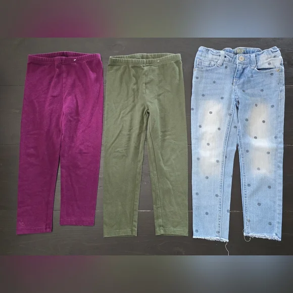 Bundle of Girls Size 4T Play Pants - Picture 4 of 4